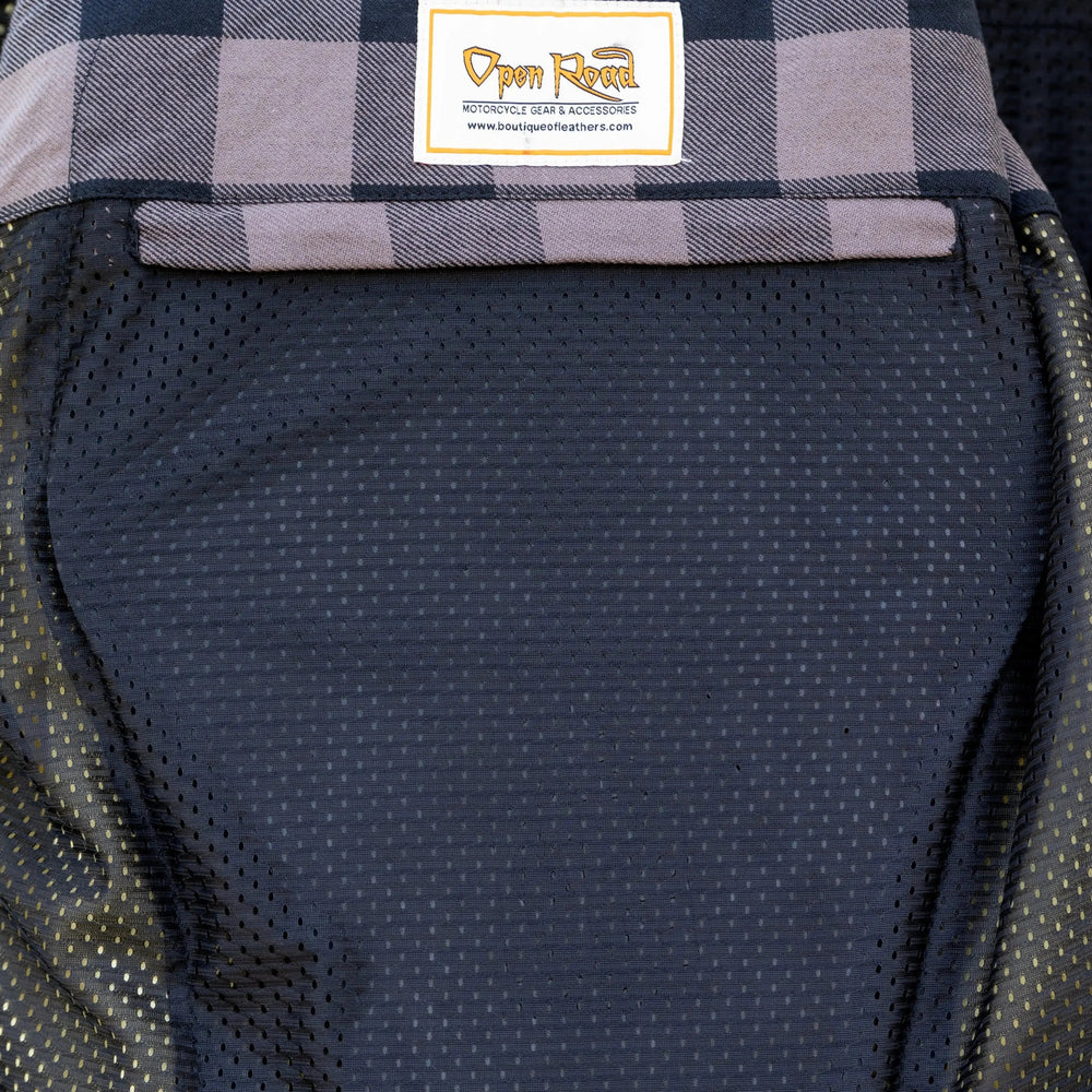 Chemise de motard en flanelle pour hommes avec protection renforcéeEX-STOCK Canada