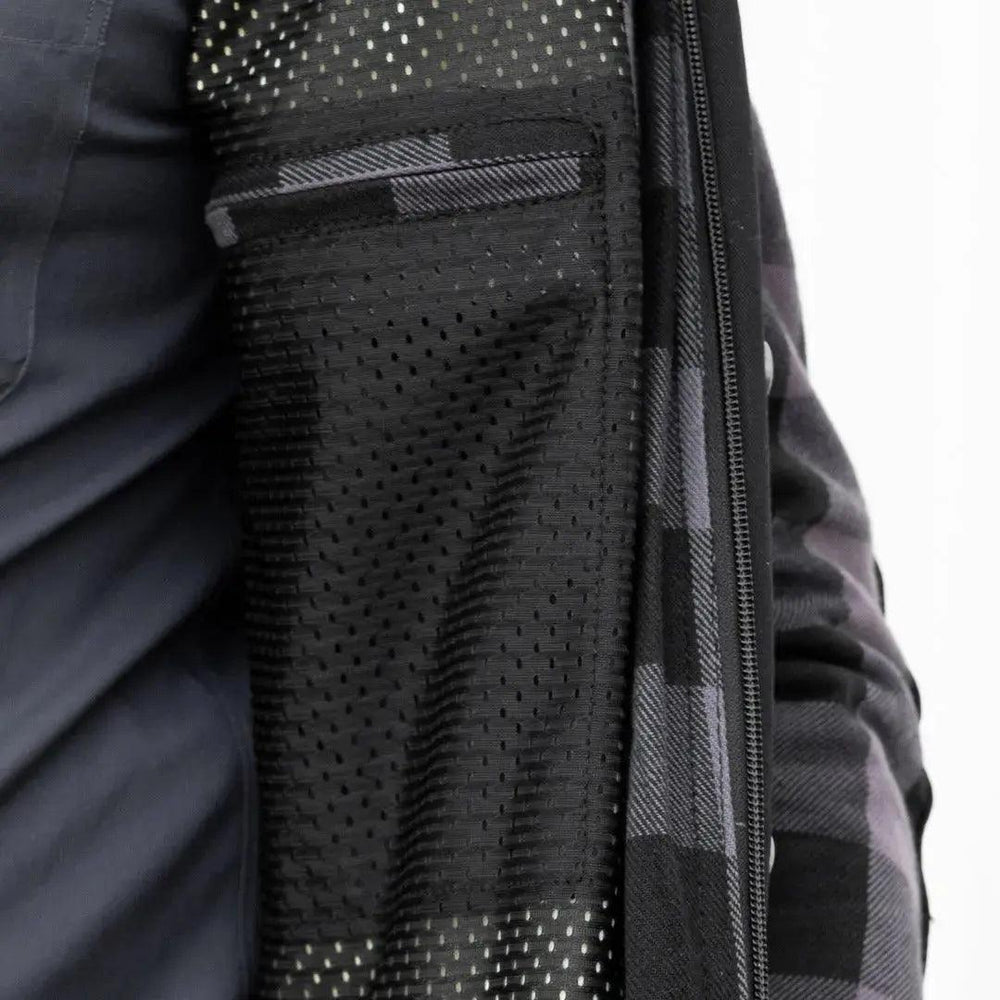 Men's Armored Flannel Biker Shirt with Extra Protection EX-STOCK Canada