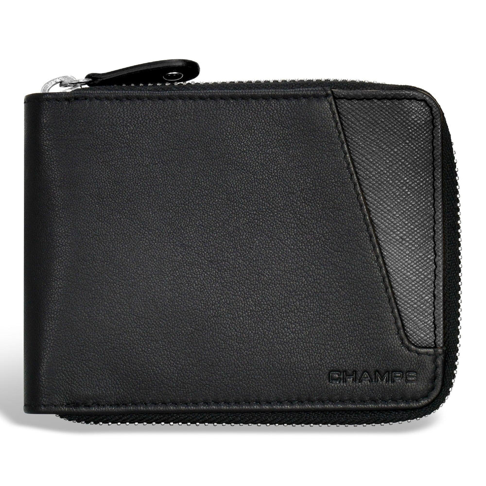 Portefeuille emblématique en cuir avec zip tout autourEX-STOCK Canada