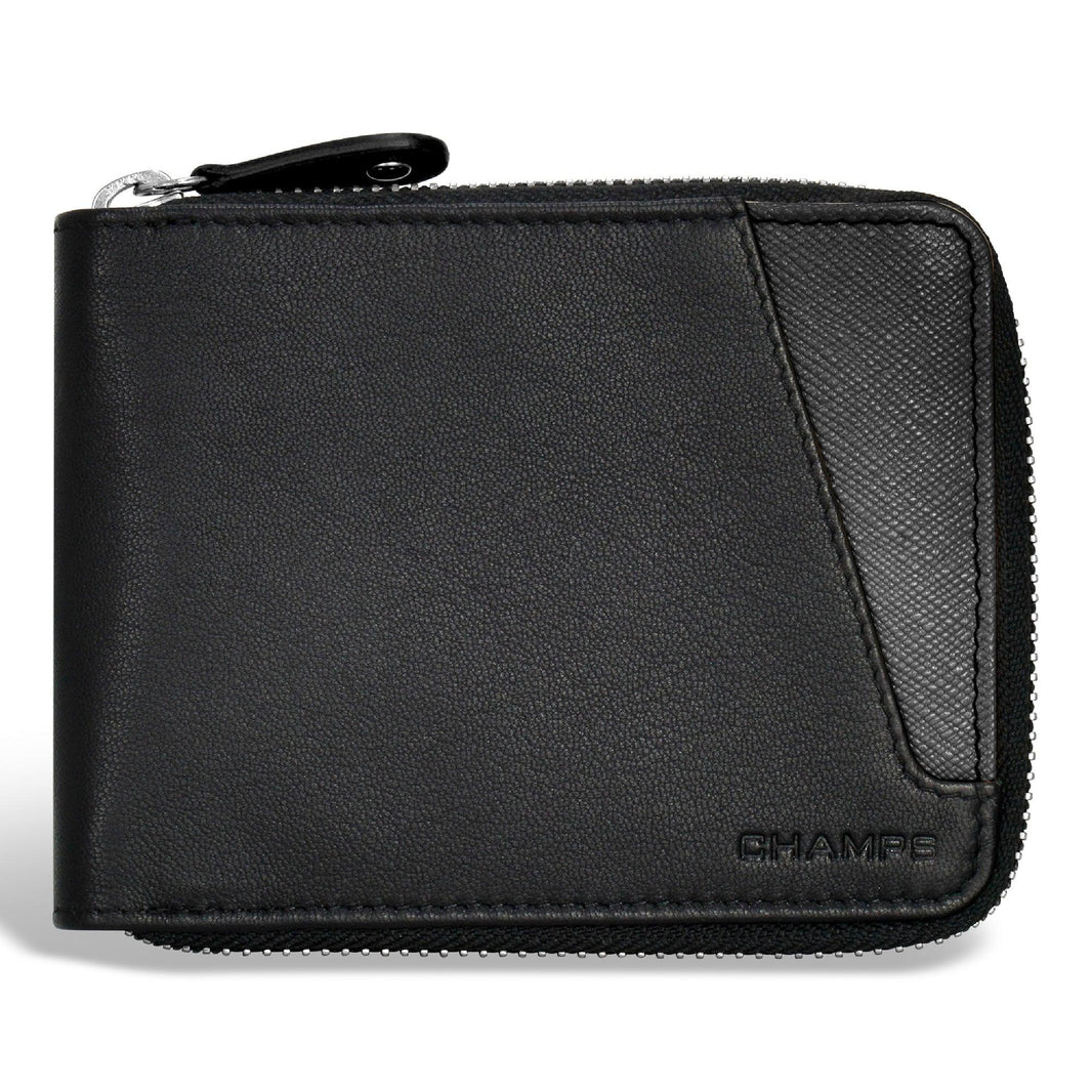 Portefeuille emblématique en cuir avec zip tout autourEX-STOCK Canada