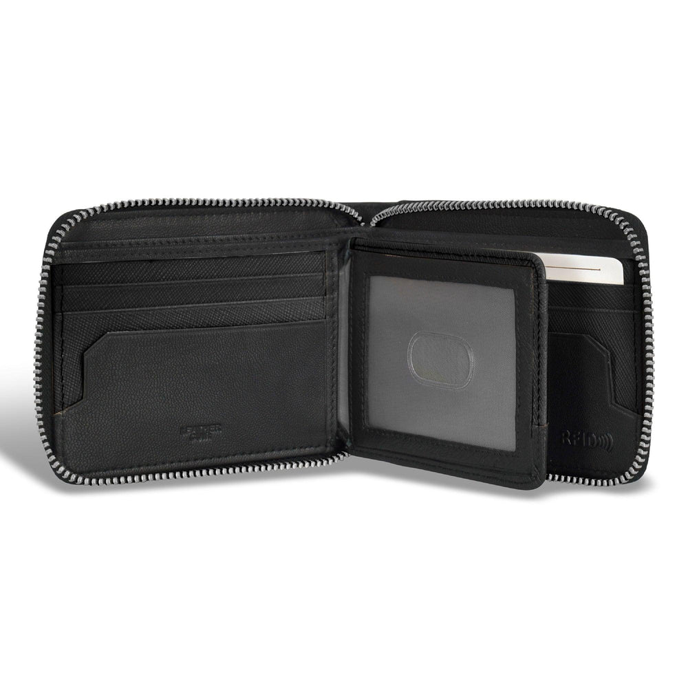 Portefeuille emblématique en cuir avec zip tout autourEX-STOCK Canada