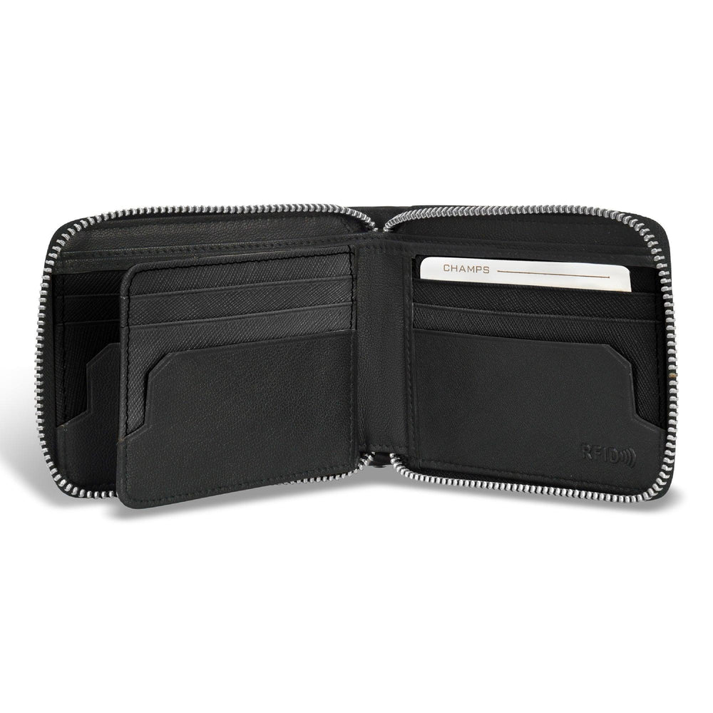 Portefeuille emblématique en cuir avec zip tout autourEX-STOCK Canada