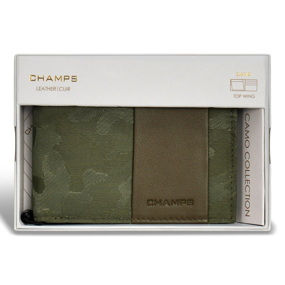Camo / Leather Top Wing Wallet EX-STOCK Canada
