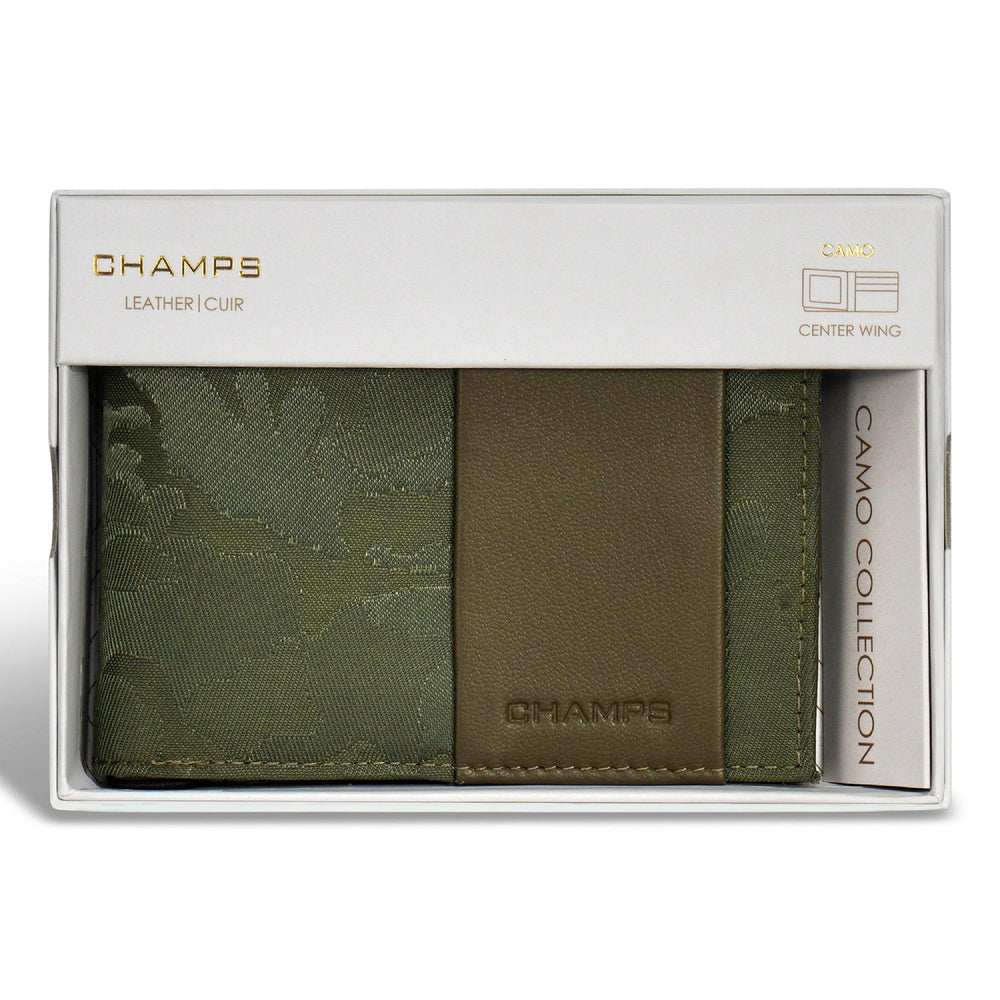 Camo / Leather Center Wing Wallet EX-STOCK Canada