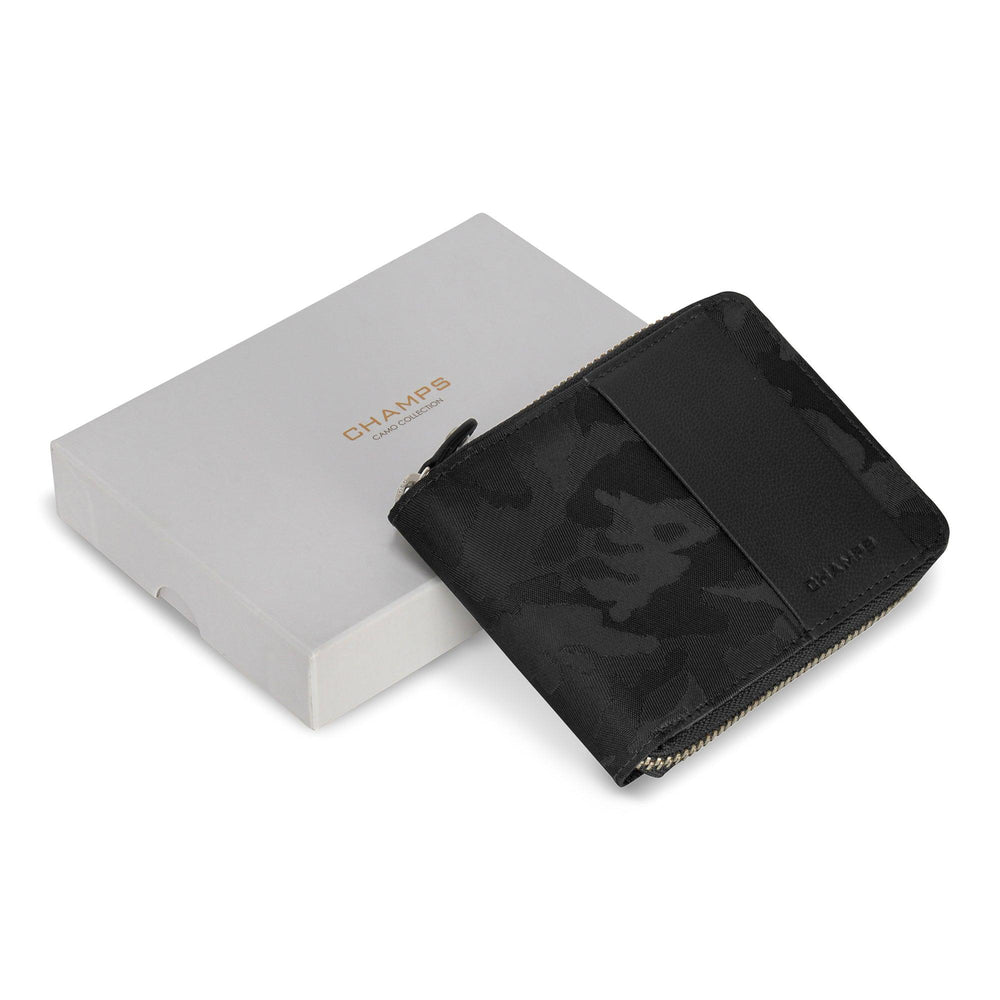 Camo / Leather Zip Around Wallet EX-STOCK Canada