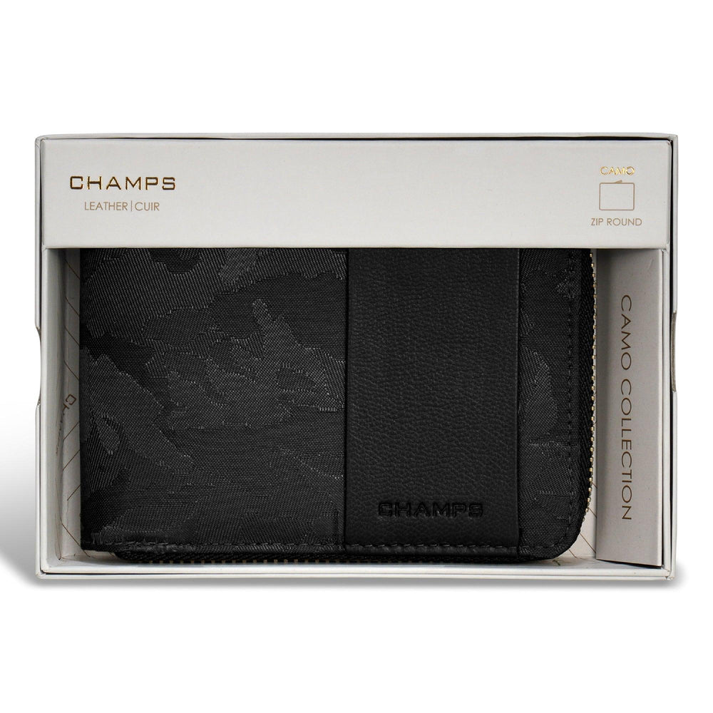 Camo / Leather Zip Around Wallet EX-STOCK Canada