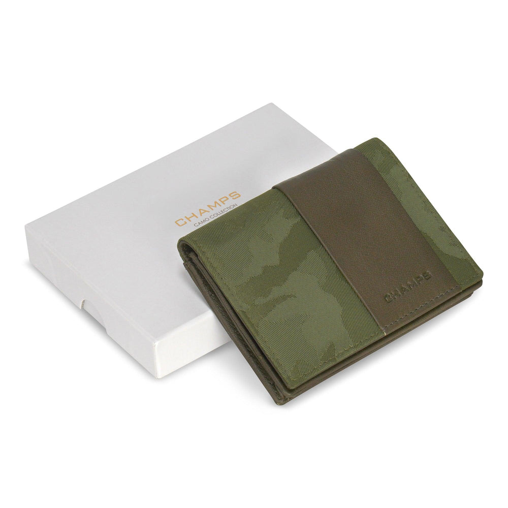 Porte-cartes camouflage / cuirEX-STOCK Canada