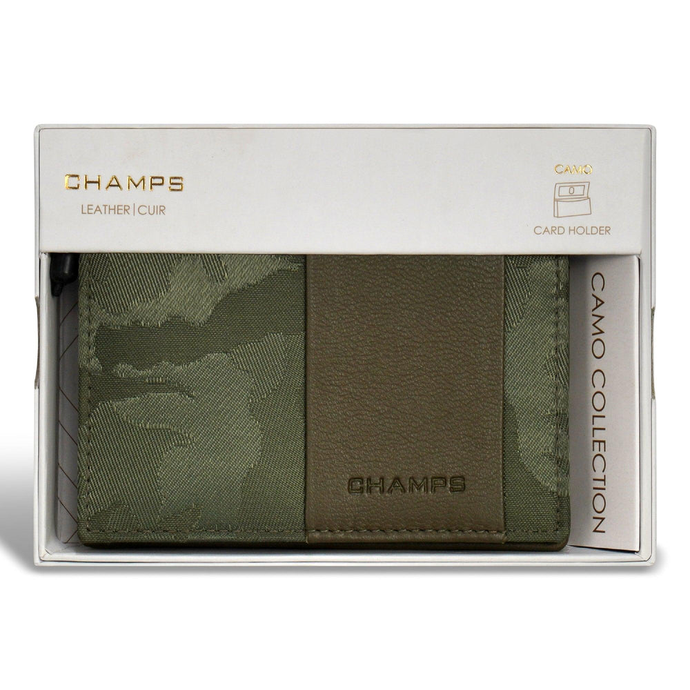 Porte-cartes camouflage / cuirEX-STOCK Canada
