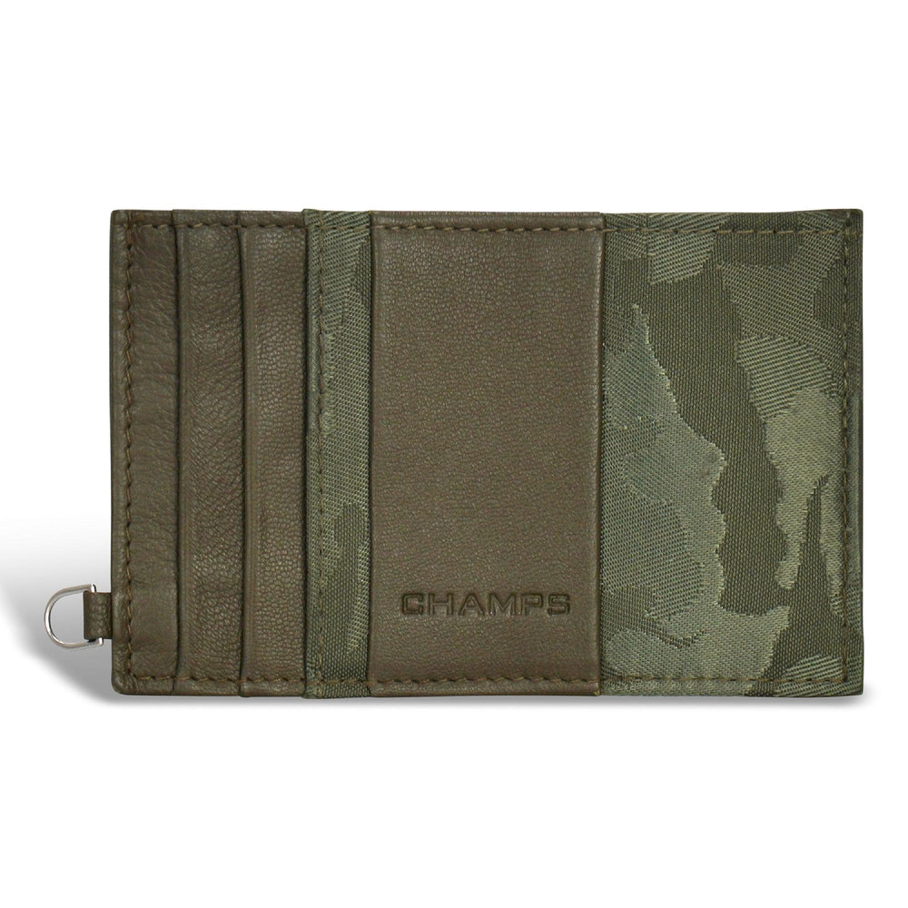Camo / Leather Slim Cardholder EX-STOCK Canada
