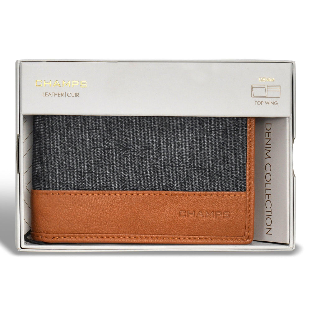 Denim / Leather Top Wing Wallet EX-STOCK Canada