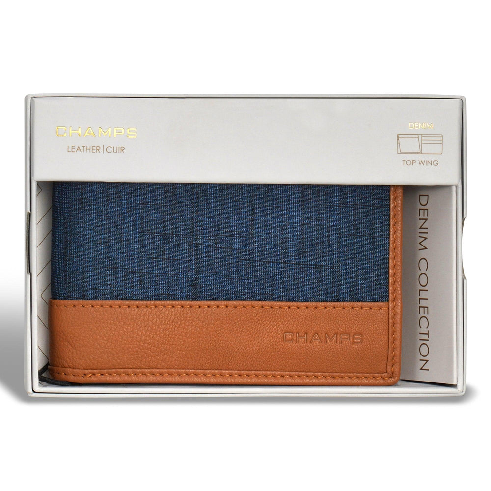 Denim / Leather Top Wing Wallet EX-STOCK Canada