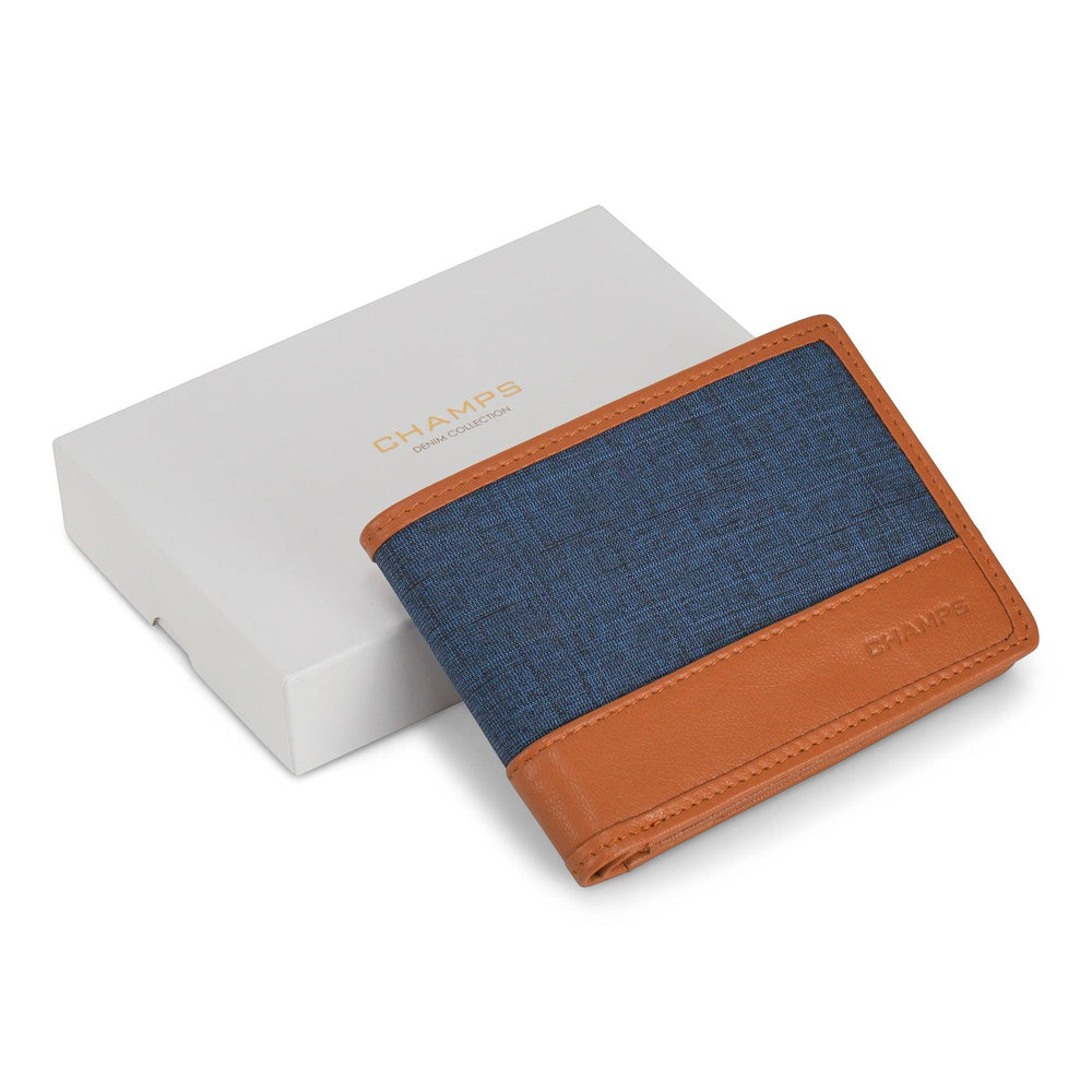 Denim / Leather Zip Around Wallet EX-STOCK Canada
