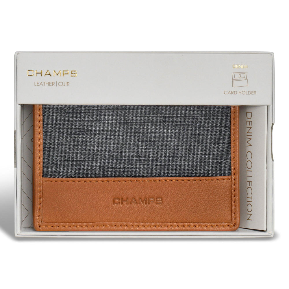 Denim / Leather Cardholder EX-STOCK Canada