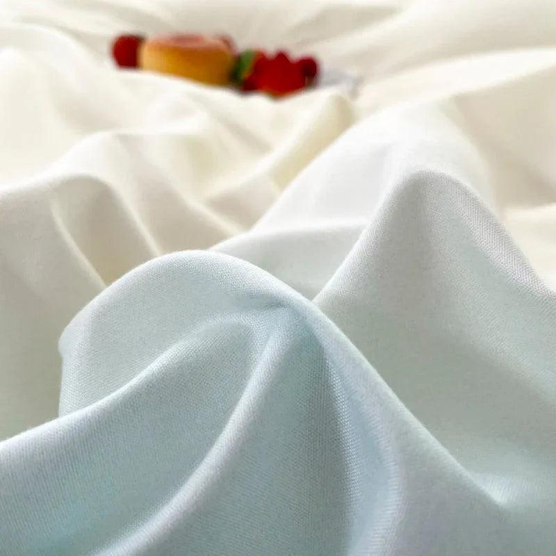 Macaron Washed Cotton Brushed Gradient Duvet Cover EX-STOCK Canada