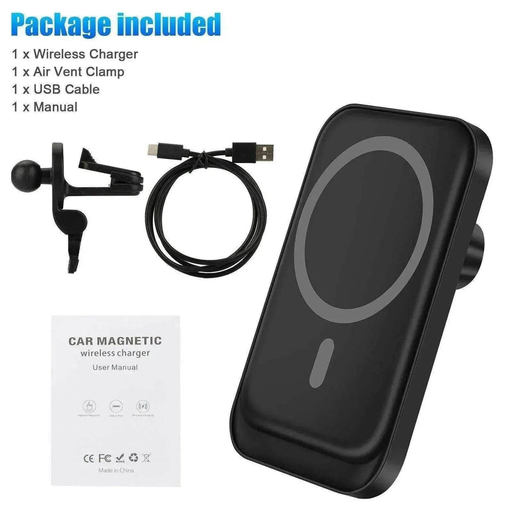 Magnetic Wireless Car Vent Phone Holder + Fast Charger - EX-STOCK Canada