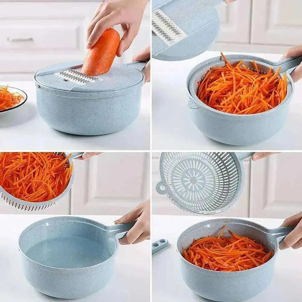 Mandoline Trancheuse Légumes Éplucheur Râpe Oignon Carotte Pomme de Terre - EX-STOCK CANADA