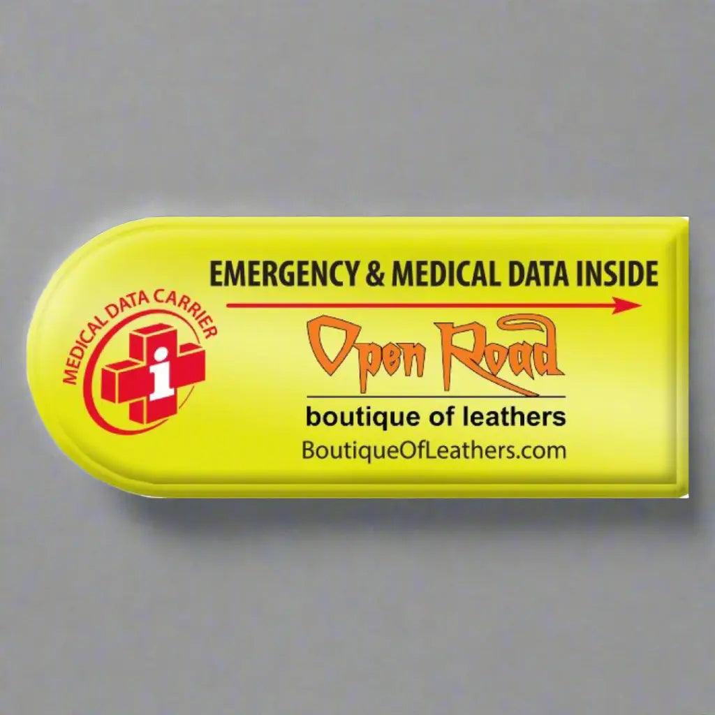 Medical Data Carrier – Essential Emergency ID for Riders & First Responders EX-STOCK Canada