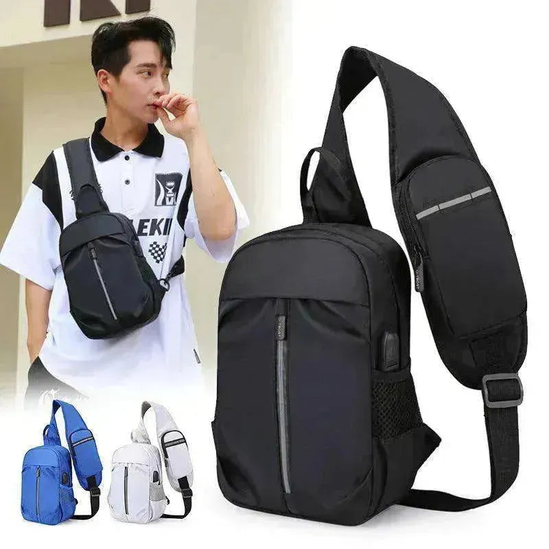 Sac de poitrine pour hommes avec design portefeuille pour téléphone Sac bandoulière EX-STOCK CANADA