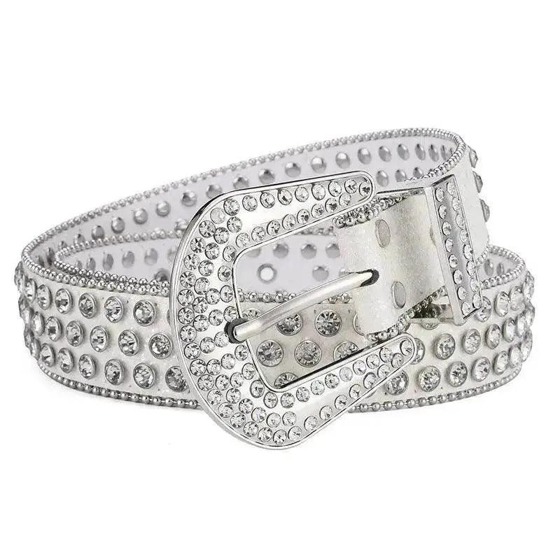 Men Women Alloy Belt Punk Rock Rivet Rhinestone - EX-STOCK Canada