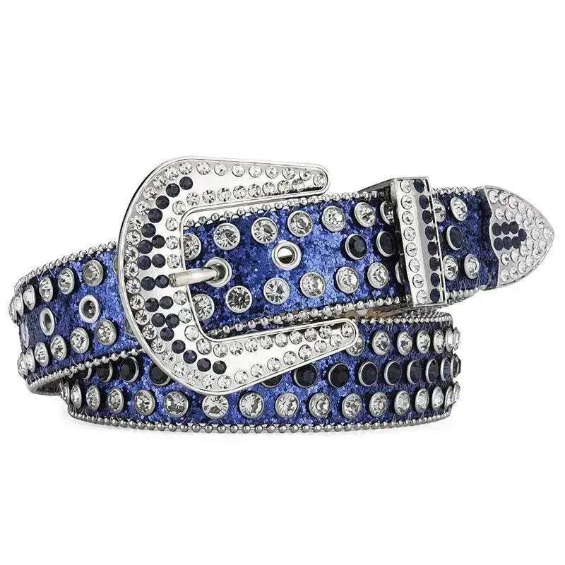 Men Women Alloy Belt Punk Rock Rivet Rhinestone - EX-STOCK Canada