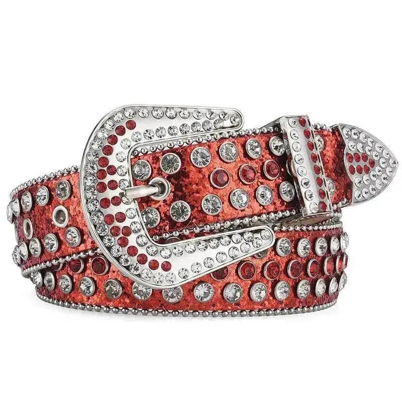 Men Women Alloy Belt Punk Rock Rivet Rhinestone - EX-STOCK Canada