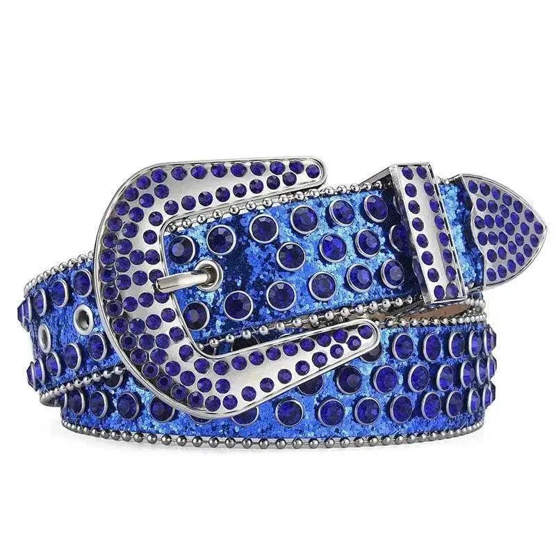 Men Women Alloy Belt Punk Rock Rivet Rhinestone - EX-STOCK Canada