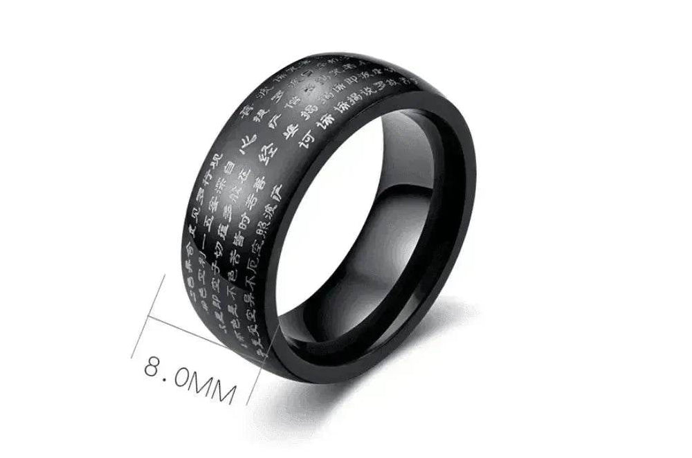Men's Ban Ruoxin Sutra Ring - EX-STOCK Canada