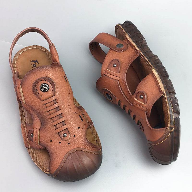 Men's Breathable Casual Genuine Leather Beach Shoes Oxford Sole Shoes EX-STOCK CANADA