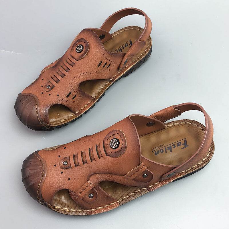 Men's Breathable Casual Genuine Leather Beach Shoes Oxford Sole Shoes EX-STOCK CANADA