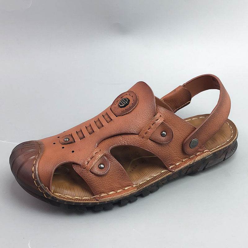 Men's Breathable Casual Genuine Leather Beach Shoes Oxford Sole Shoes EX-STOCK CANADA