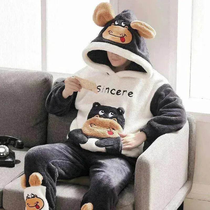 Men's Coral Fleece Thicken Plus Fleece Homewear - EX-STOCK Canada