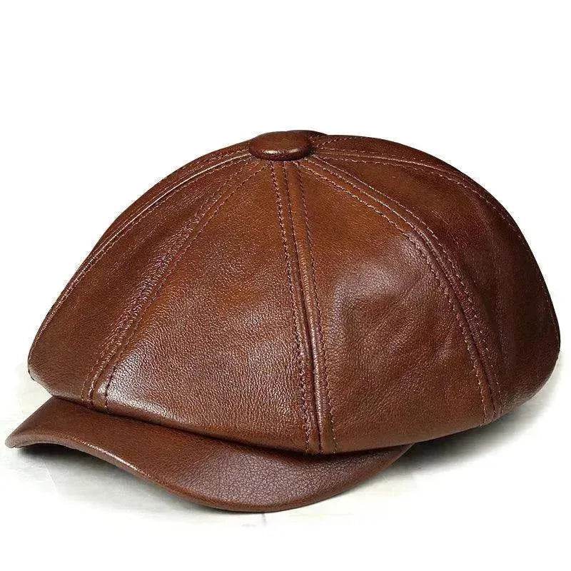 Men's Dome Top Layer Cowhide Octagonal Hat - EX-STOCK Canada