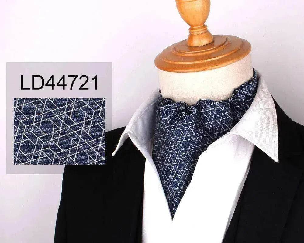 Men's Elegant Silk Scarf Floral Collar Mouth Napkin - EX-STOCK Canada