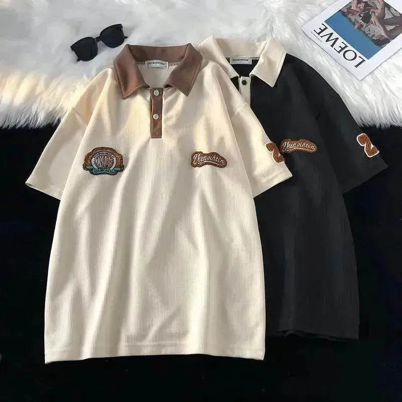 Men's Fashion Casual Retro Waffle Short Sleeve - EX-STOCK Canada