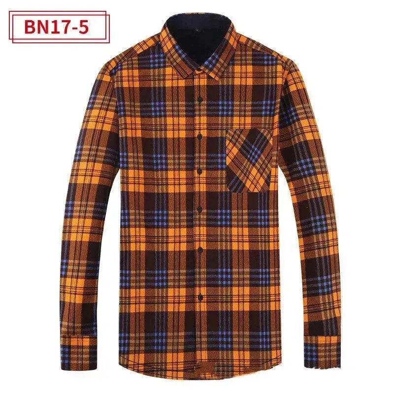 Men's Fashion Leisure Warm Plaid Shirt Coat - EX-STOCK Canada