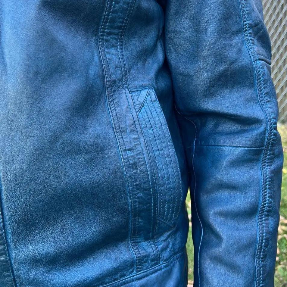 Men's Lamb Leather Jacket with Two Zipper Chest Pockets EX-STOCK Canada