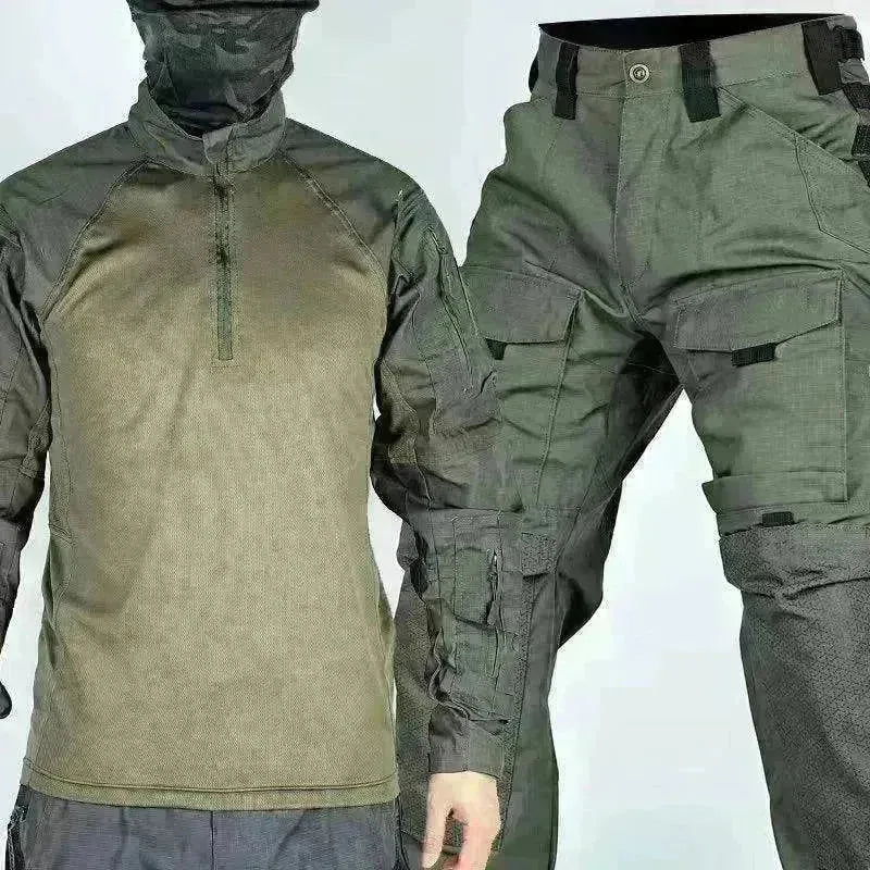 Men's Long Sleeve Spring And Autumn Training Wear Camouflage Suit - EX-STOCK CANADA