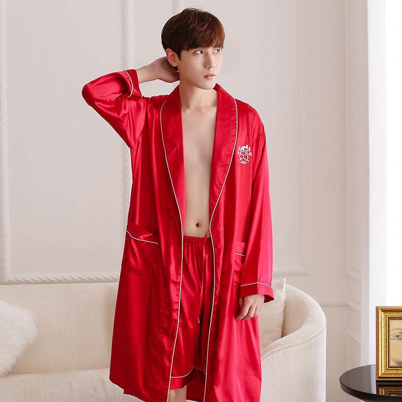 Men's Pajamas Two-Piece Embroidery EX-STOCK CANADA