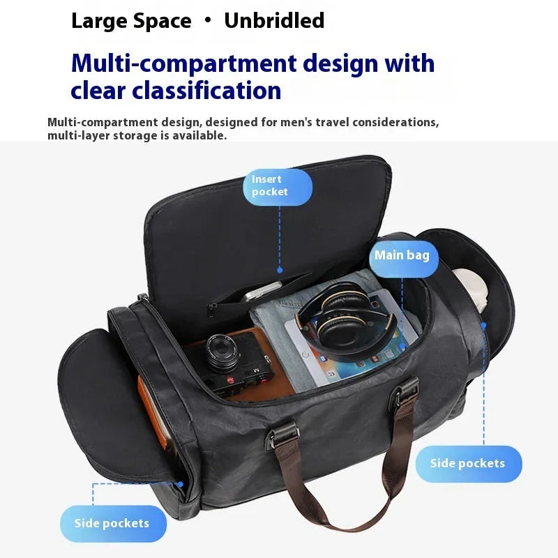 Sac de voyage portable pour hommes Sac bandoulière affaires courte distance Sac d'affaires grande capacitéEX-STOCK Canada
