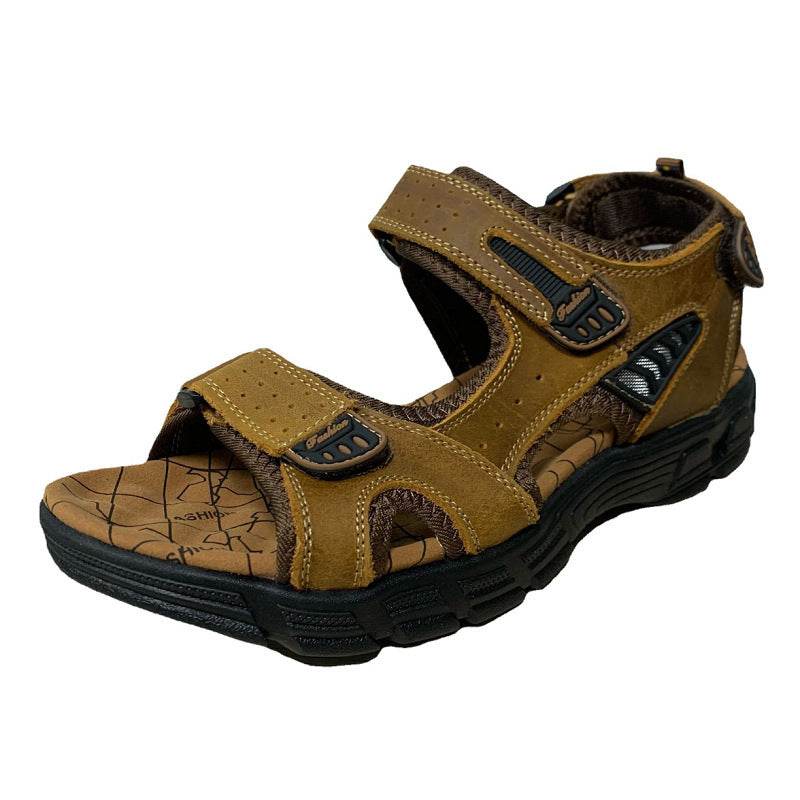 Men's Retro Casual Leather Sandals Outdoor Stylish Beach EX-STOCK CANADA