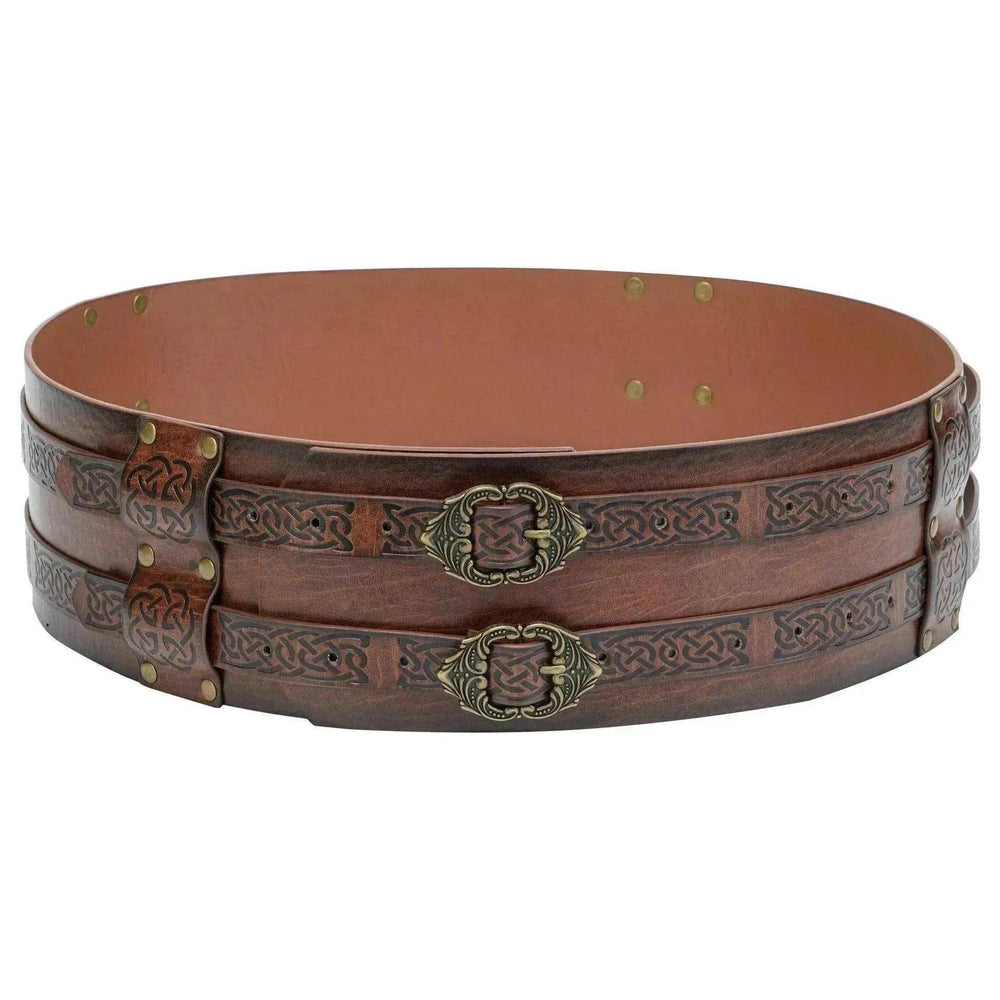 Men's Retro Nordic Viking Style Embossed Wide Belt - EX-STOCK Canada