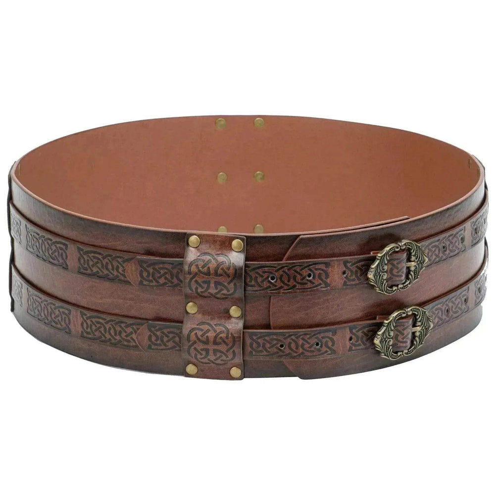 Men's Retro Nordic Viking Style Embossed Wide Belt - EX-STOCK Canada