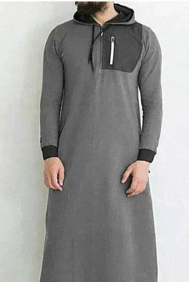 Men's Simple Solid Arabian Pullover Robe - EX-STOCK Canada