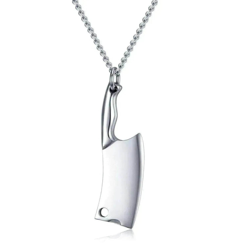 Men's Stainless Steel Necklace, Colorful Glare Classic Pendant - EX-STOCK Canada