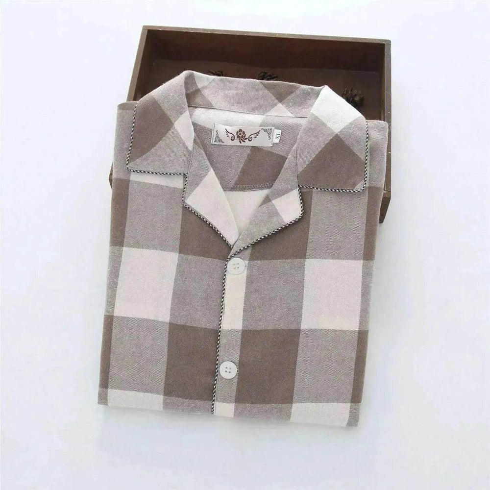 Men's Warm Cloth Flannel Pajama Suit - EX-STOCK Canada