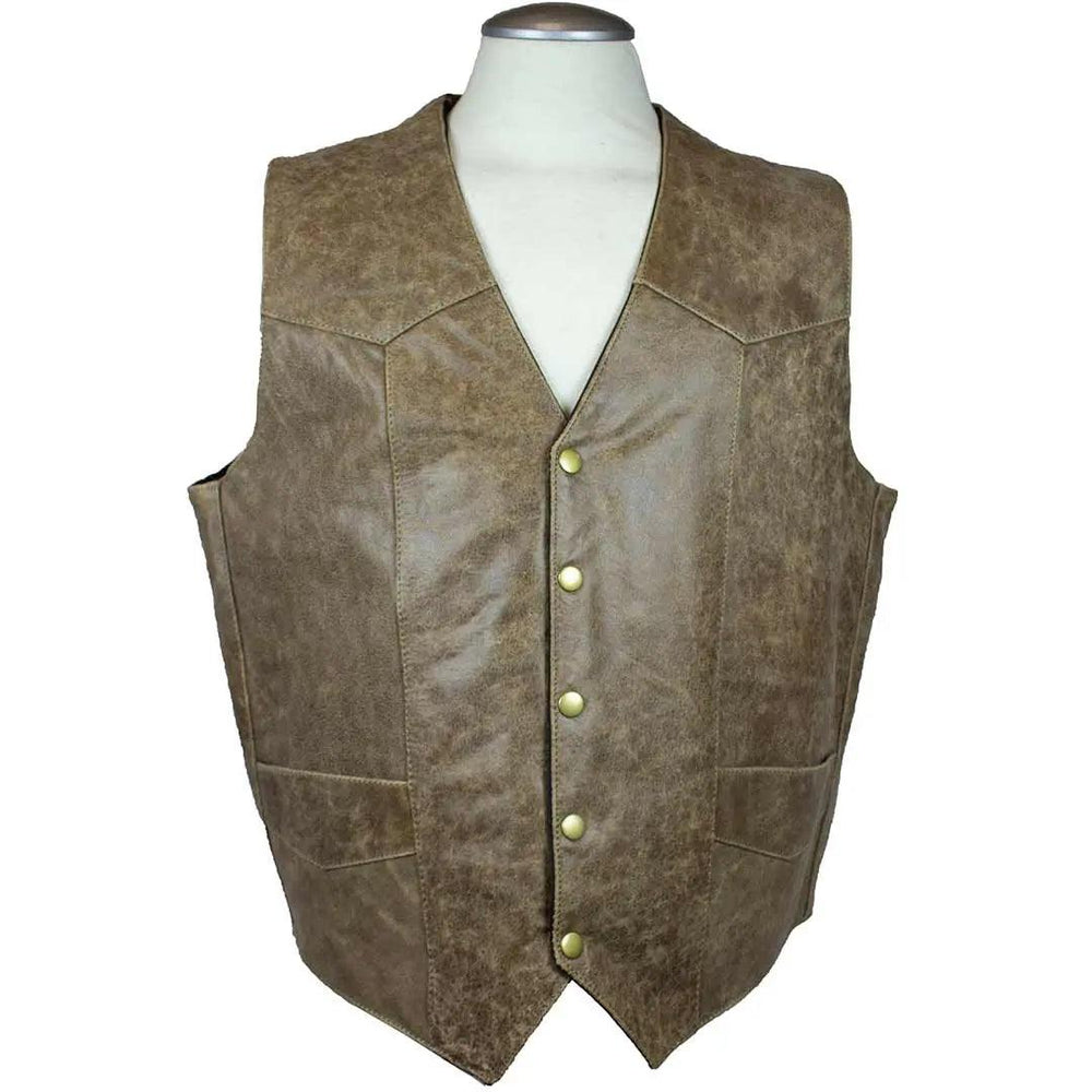 Gilet à patchs pour hommes de style westernEX-STOCK Canada