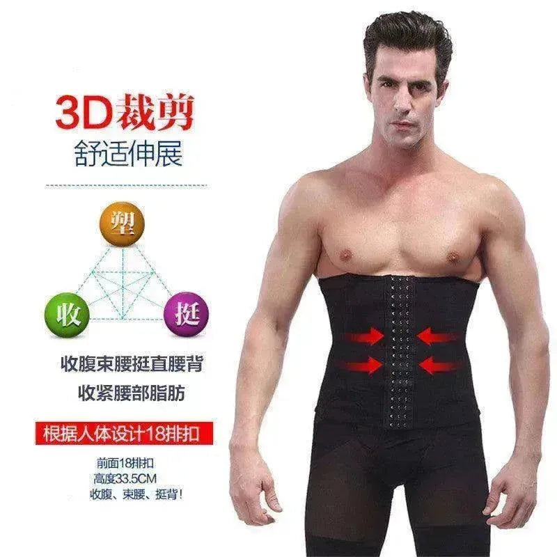 Ceinture respirante pour hommes avec clip de taille à fermeture invisible et rétractable pour l'abdomen - EX-STOCK CANADA