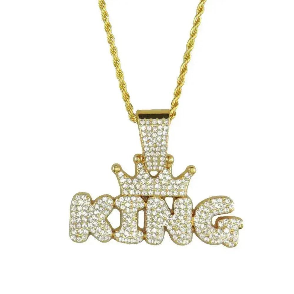 Collier pour hommes en alliage avec pendentif en diamant - EX-STOCK Canada