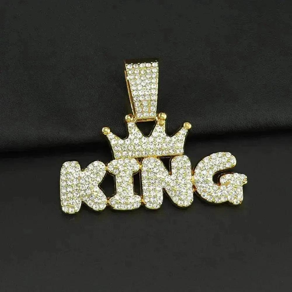 Collier pour hommes en alliage avec pendentif en diamant - EX-STOCK Canada