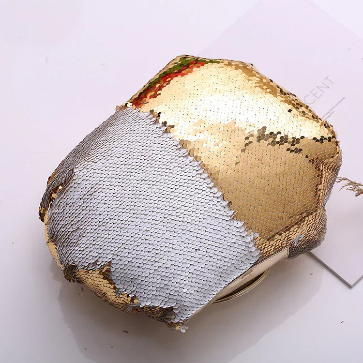 Trousse Cosmétique à Sequins Sirène Sac à Maquillage à Cordon Femme Organisateur de Maquillage de Voyage Pochette de Rangement Trousse de ToiletteEX-STOCK Canada